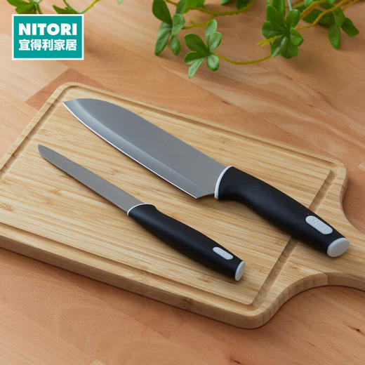 NITORI宜得利家居 带刀鞘刀具2件套SH03不锈钢刀 商品图0