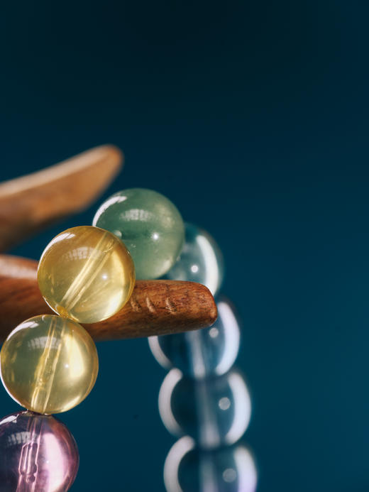 迷罗元和堂 彩萤石单圈手串糖果色 色标级珠径1.1【器悟雅玩】 商品图1