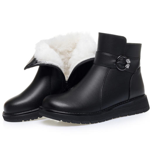 中跟粗跟防滑底妈妈棉鞋雪地靴KQ-SS7718加大码43 商品图4