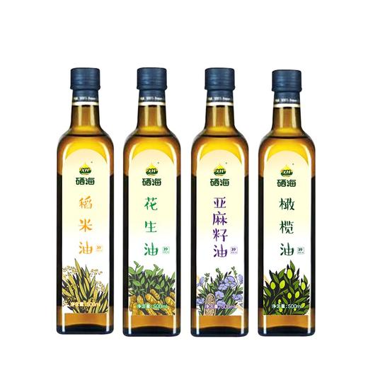 硒海天作之合（礼盒装）500ml*4稻米油花生油亚麻籽油橄榄油 商品图3