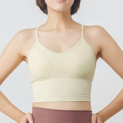 AddOne+1 New +1瑜伽运动小众设计OM印花高弹吊带V领短背心 商品图0