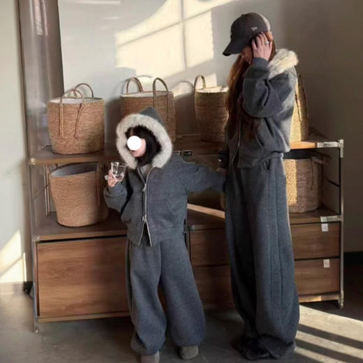 裁缝学苑QZ50儿童连帽插肩卫衣纸样休闲裤弯刀裤女装打版裁剪图纸 商品图0