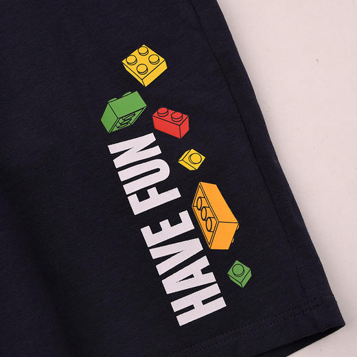 棉果果× LEGO男童夏季凉感氨棉汗布纯棉针织中裤L212202226397 商品图2