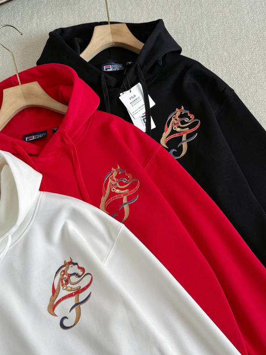 跨年售后 斐乐潮牌男女情侣款连帽卫衣 ggd 340215 商品图14