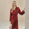 Solo seta22姆米重磅女士真丝睡袍桑蚕丝家居服秋冬马年礼物送礼 商品缩略图1