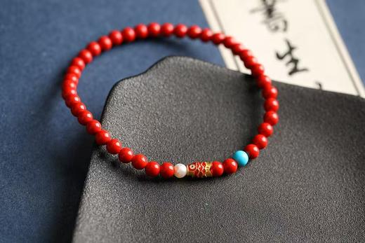 好运锦鲤 原矿精品朱砂手串 CR 商品图0