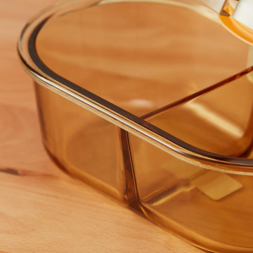 NITORI宜得利家居 耐热高硼硅玻璃饭盒2分格上班族带饭餐盒便当盒 商品图5