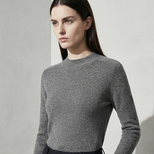 KINGDEER/KD秋冬新款女式长袖半高领羊绒衫L805905经典基本款/气质款鹿王 商品图10