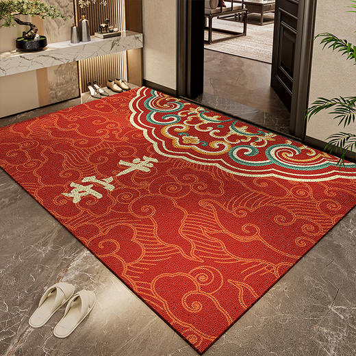 【大江地垫】耐磨耐蹭 防滑贴地久用不褪色 喜庆好运全年围绕 预售3天（周末不发） 商品图1