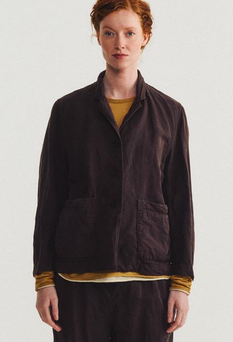 Casey Casey 26SS 鸢棕色亚麻工装夹克 商品图4