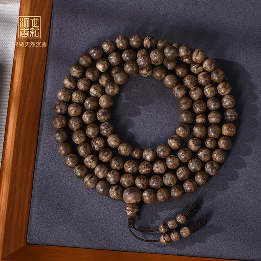花香外放 | 天然菩萨沉香佛珠 9mm*108颗 30克 SP12323 商品图0