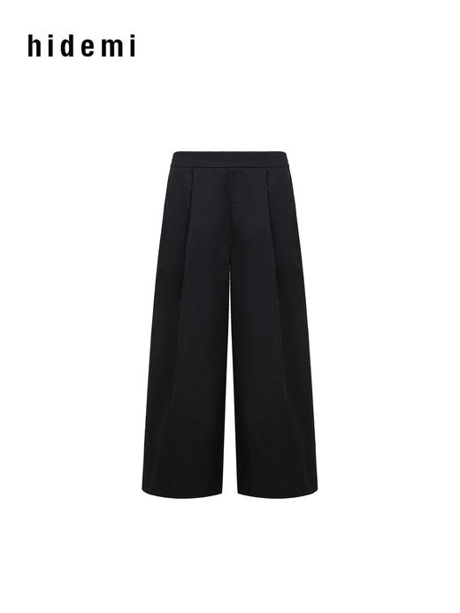hidemi副线小h 百搭阔腿裤九分裤休闲裤长裤 商品图8