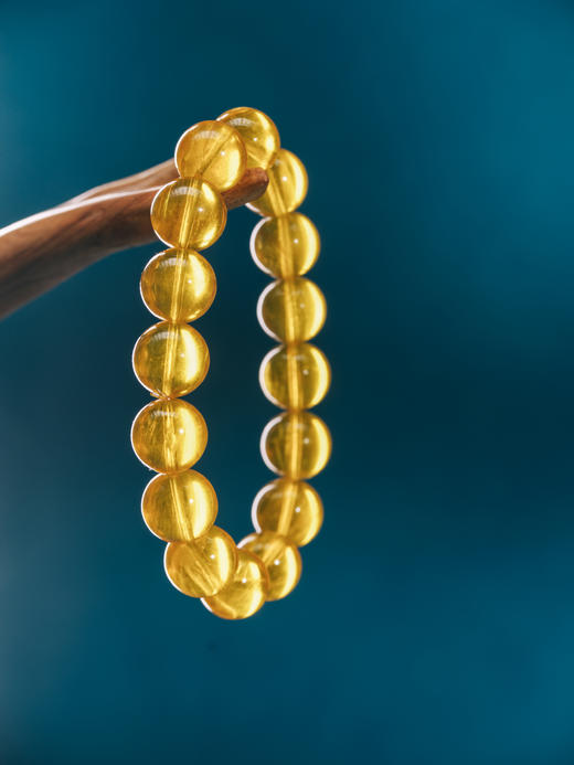 迷罗元和堂 萤石单圈手串姜黄色珠径1.2【器悟雅玩】 商品图1