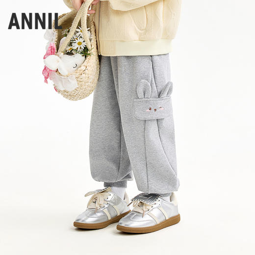 【实体店同款】女童全腰针织长裤春季新款安奈儿童装XG616068 商品图2