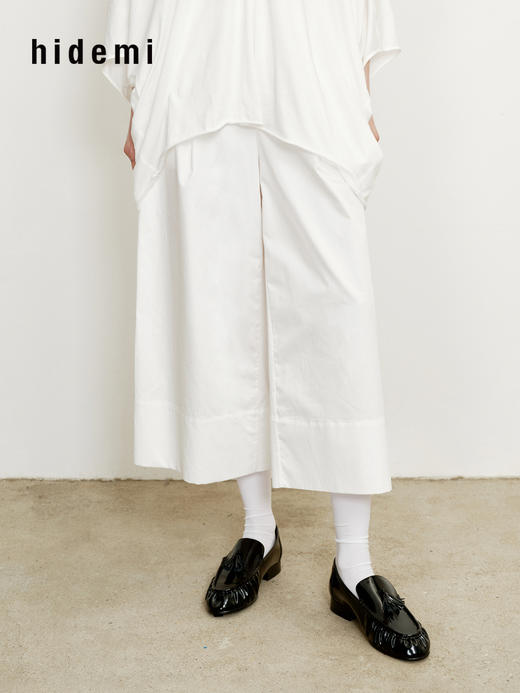 hidemi副线小h 百搭阔腿裤九分裤休闲裤长裤 商品图2
