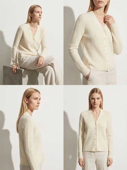 KINGDEER/KD秋冬新款女式v领慵懒休闲羊绒衫L805567经典基本款/气质款鹿王 红色 商品图3