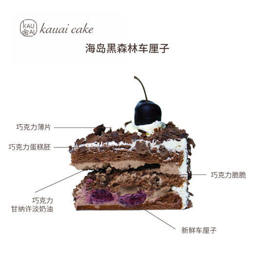 2026年马年新品蛋糕  海岛黑森林车厘子  生日蛋糕（深圳同城） 商品图4