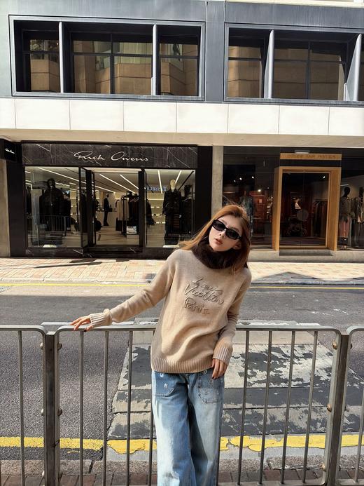 【非质量问题不退】PP18-驴家 2026春夏浮雕字母圆领针织衫  (CC*PP) 商品图1