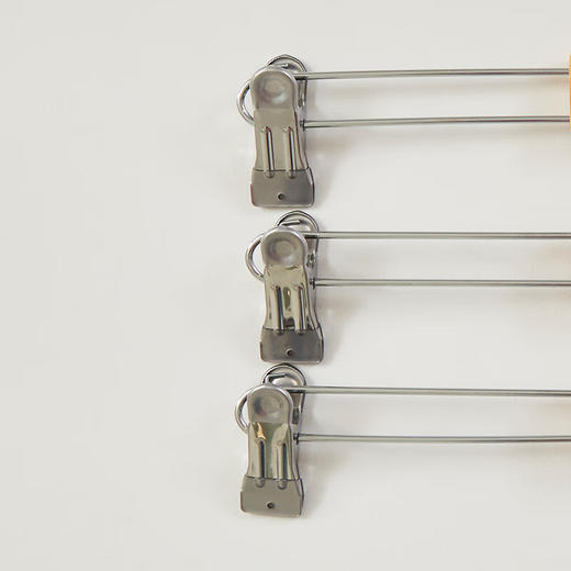 NITORI宜得利家居 晾晒裤架夹裙子木制裙裤夹IK001 RK 3P 商品图4