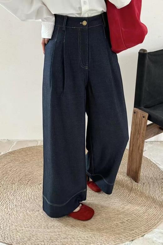 LNNNS 韩系百搭直筒休闲宽松牛仔裤 22048 商品图0