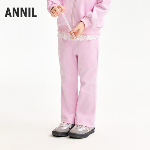 【实体店同款】女童全腰针织长裤春季新款安奈儿童装XG616072 商品图0