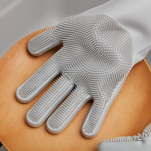 NITORI宜得利家居 做家务洗碗耐用劳务手套保护手硅胶多用手套 商品图4