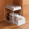NITORI宜得利家居 抽拉式置物架橱柜内双层铁制架水槽下滑动收纳架 商品缩略图4