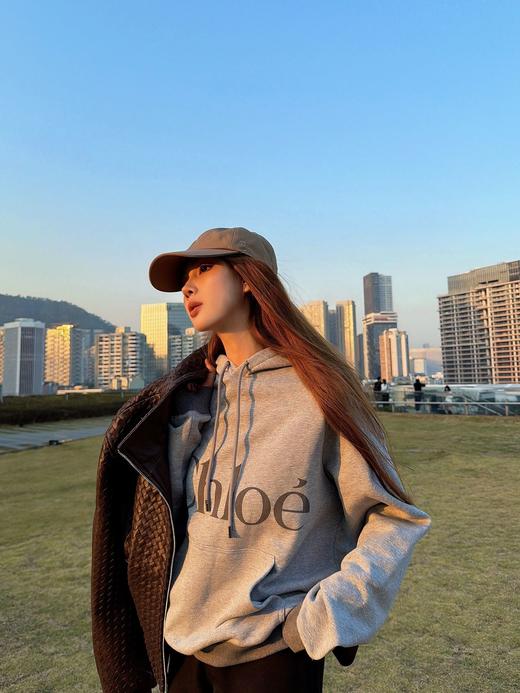 【非质量问题不退】PP05-蔻依FW25棉绒混纺连帽常规长袖卫衣(SSJ*PP)无尺码表 商品图4