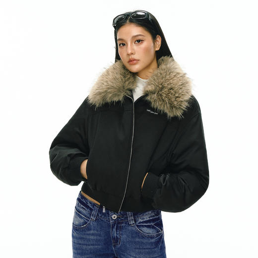 Ariseism 美式复古高级感毛领羽绒服女冬季新款保暖外套 商品图1