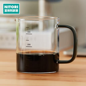 NITORI宜得利家居 大容量烘焙工具带刻度玻璃杯耐热玻璃量杯带把手