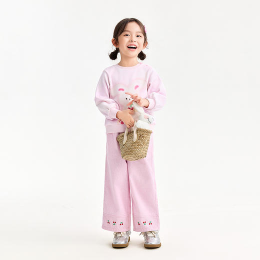 【实体店同款】女童全腰长裤春季新款安奈儿童装XG616063 商品图3