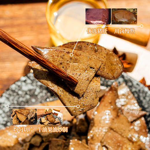 瘦龙冷吃五香猪肝100g/袋  0蔗糖 牛油果油炒制 开袋即食 商品图4