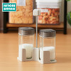 NITORI宜得利家居 厨房分装瓶玻璃瓶附支架方形桌上调料瓶 商品缩略图0