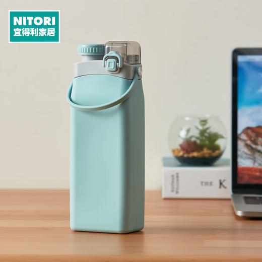 NITORI宜得利家居 旅游外出运动水壶可折叠便携硅胶水杯 商品图0