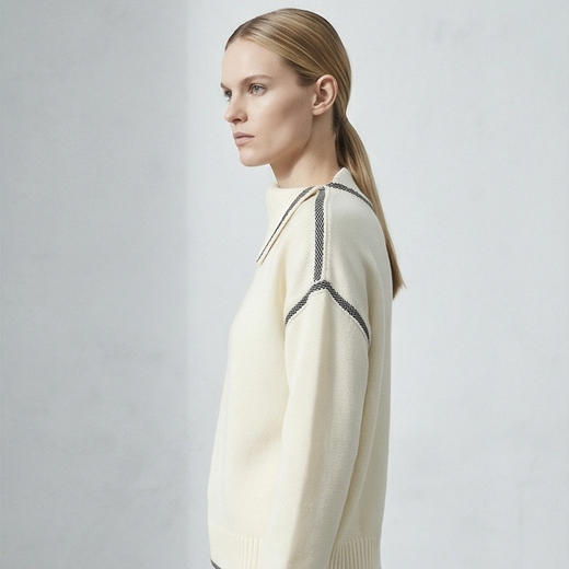 【咕咕同款】KINGDEER/KD秋冬新款女式翻领长袖羊绒衫 约390g L805690经典基本款/气质款/100%山羊绒鹿王 商品图10