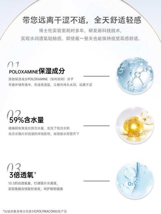 【分仓自选区】博士伦清朗一日10片装隐形眼镜日抛 商品图2