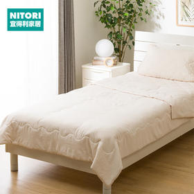NITORI宜得利家居 床上用品家用宿舍新款单双人薄被 水洗波里