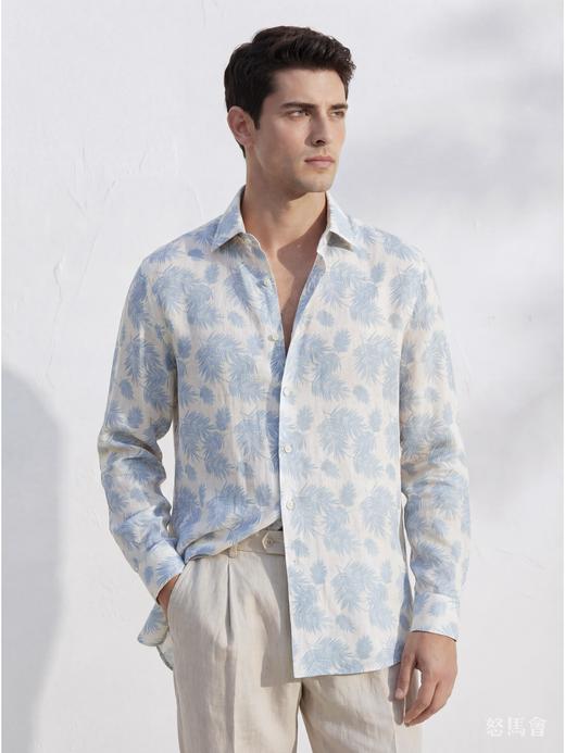 「50款可选」TIA 南法风格21支法国亚麻意式工艺衬衫 商品图5