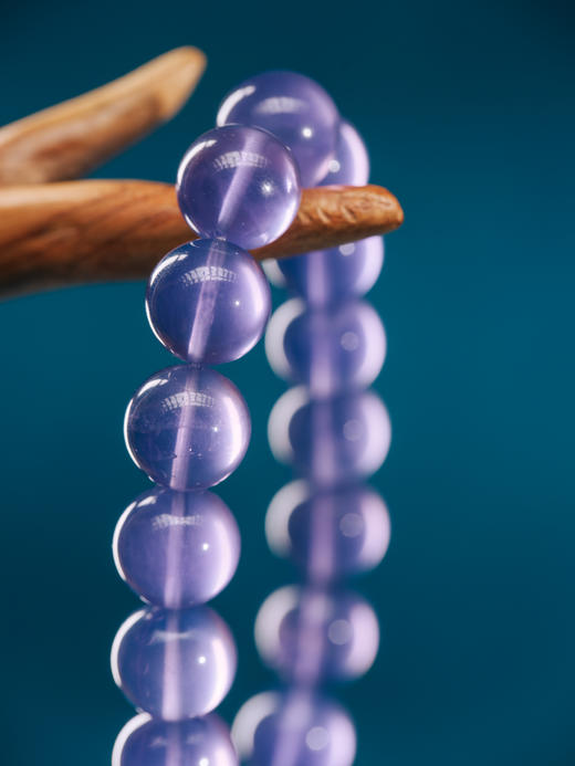 迷罗元和堂 紫萤石熏衣草紫单圈手串珠径1.4-1.5【器悟雅玩】 商品图1