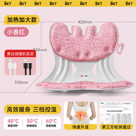 BKT加热暖身护腰坐垫久神器靠背人体工学椅办公部支撑
