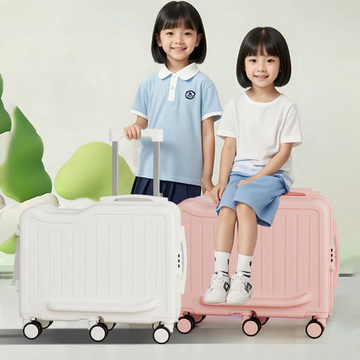 春节不打烊【带娃神器❗多功能骑行箱】新款儿童行李箱男女旅行箱实用可坐拉杆箱6轮骑行密码箱亲子箱。rf 商品图0