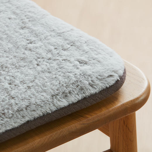 办公室椅垫餐椅坐垫加厚垫仿兔毛坐垫 商品图0