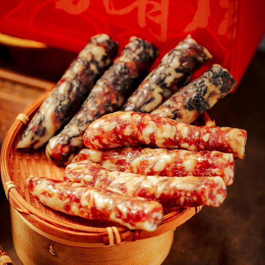 乾红食品有乾有咸·咸货年礼 咸鹅/黑猪肉腊肠/乌米腊肠/咸肉 年货礼盒 商品图5