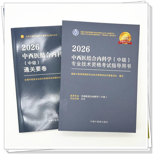 【套装2册】2026年中西医结合内科专业（中级）专业技术资格考试指导用书+通关要卷 专业代码316 职称考试用书 中国中医药出版社 商品图1