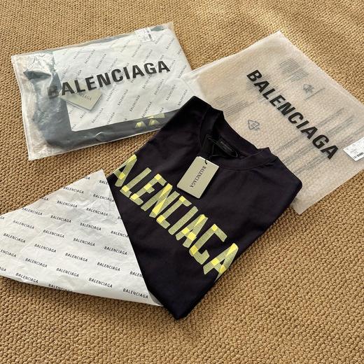 跨年售后 巴黎世家男女款胶带字母LOGO印花破坏长袖T恤 yh 340132 商品图12