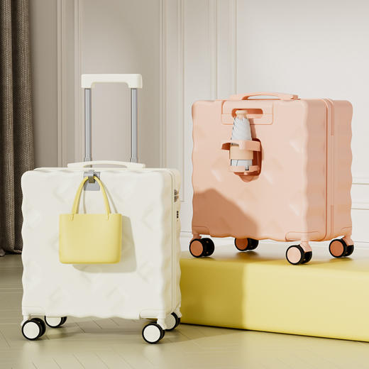 春节不打烊【多功能登记箱❗小巧精致】2025新款饼干箱儿童行李箱小型迷你旅行箱时尚密码箱登机箱。rf 商品图1