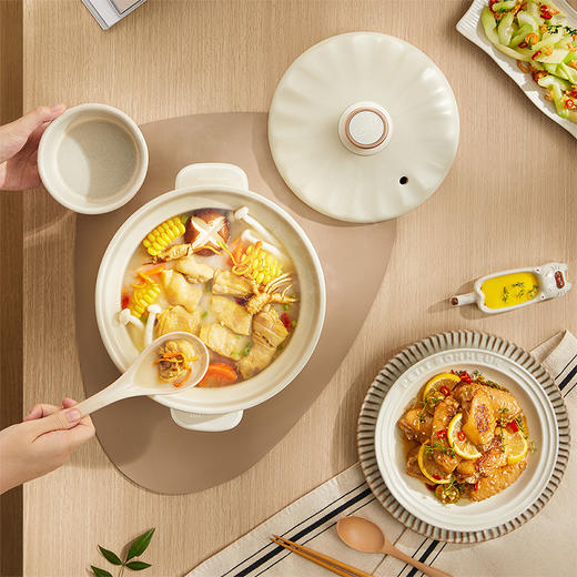 小熊（Bear） 电砂锅 电炖锅 原矿砂锅 智能预约定时炖汤锅煲汤煮粥炖肉猛火快炖双料高温陶瓷锅身 DSG-D30S1 商品图1