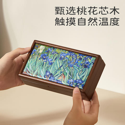 初心| 鸢尾花便携首饰盒油画桃花心木 商品图2