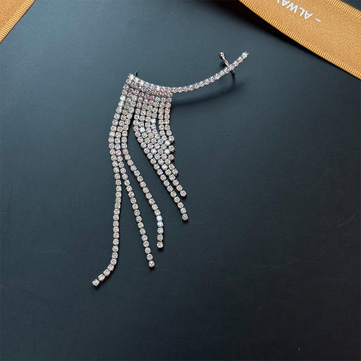 摇曳流苏点缀璀璨水钻银针耳环-纪念日百货门店同款168644088 商品图2