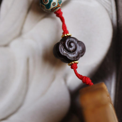 【青山特惠】老山檀【巳巳如意】挂件  s26 商品图6